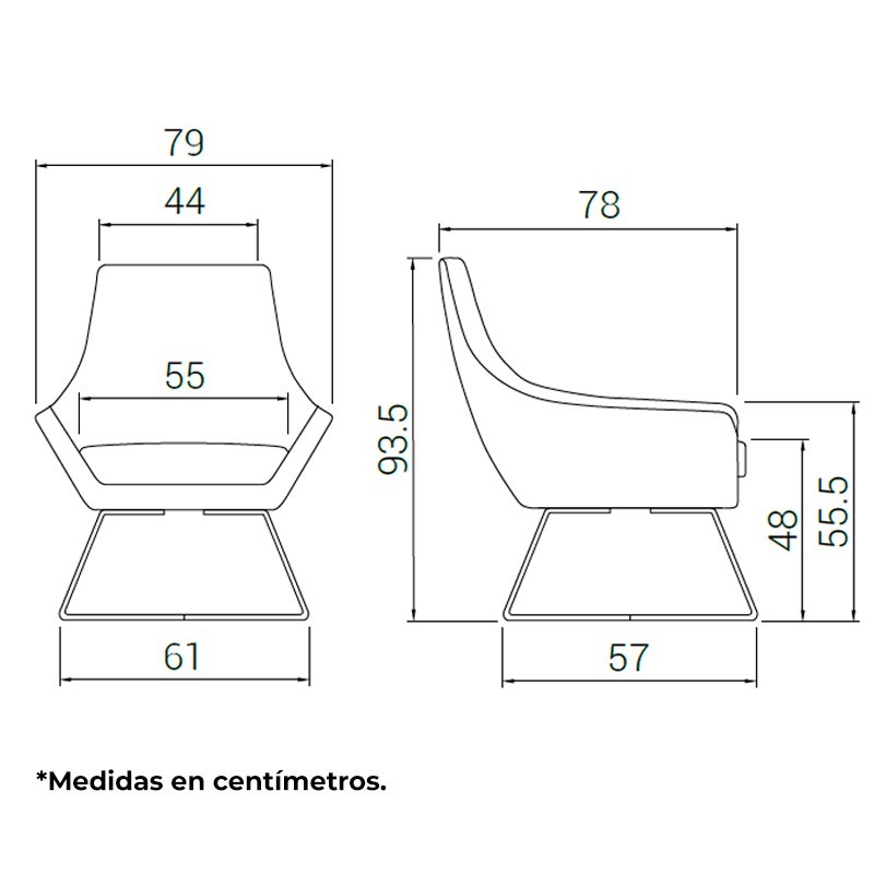 ▷ Silla Visitantes Anak de DileOffice - Oficinas Montiel
