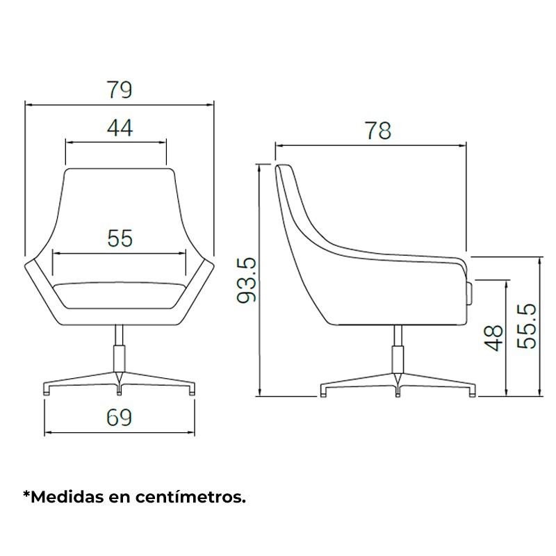 ▷ Silla Visitantes Anak de DileOffice - Oficinas Montiel