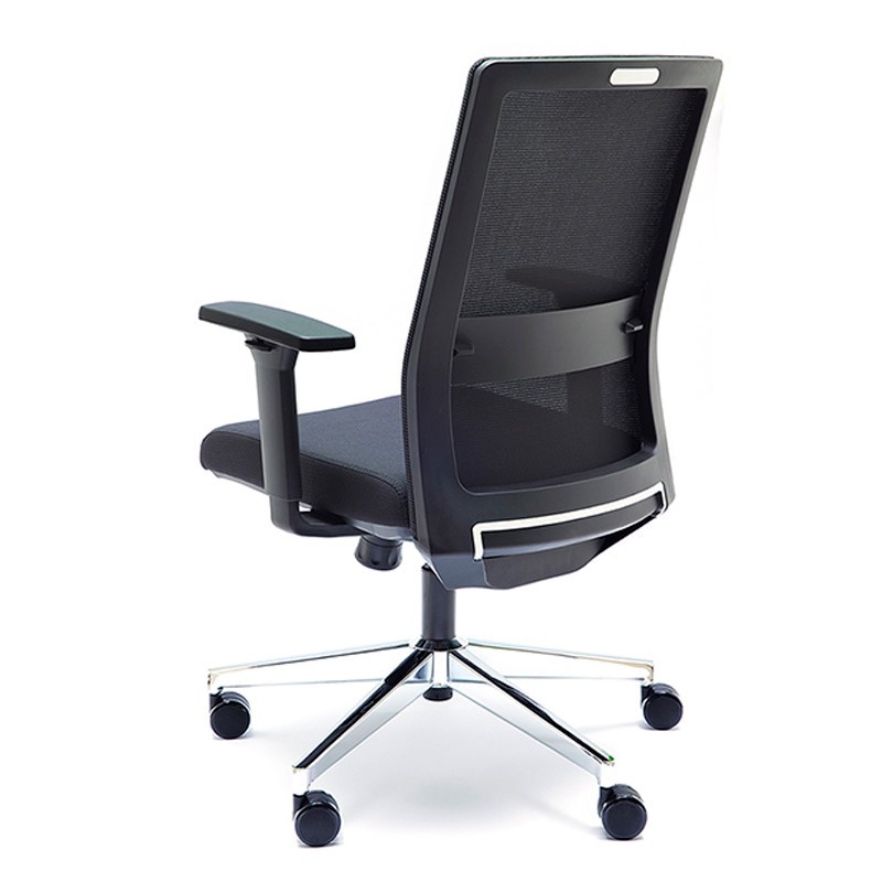 ▷ Silla Ergonómica XXL Niza Negra de Euromof - Oficinas Montiel