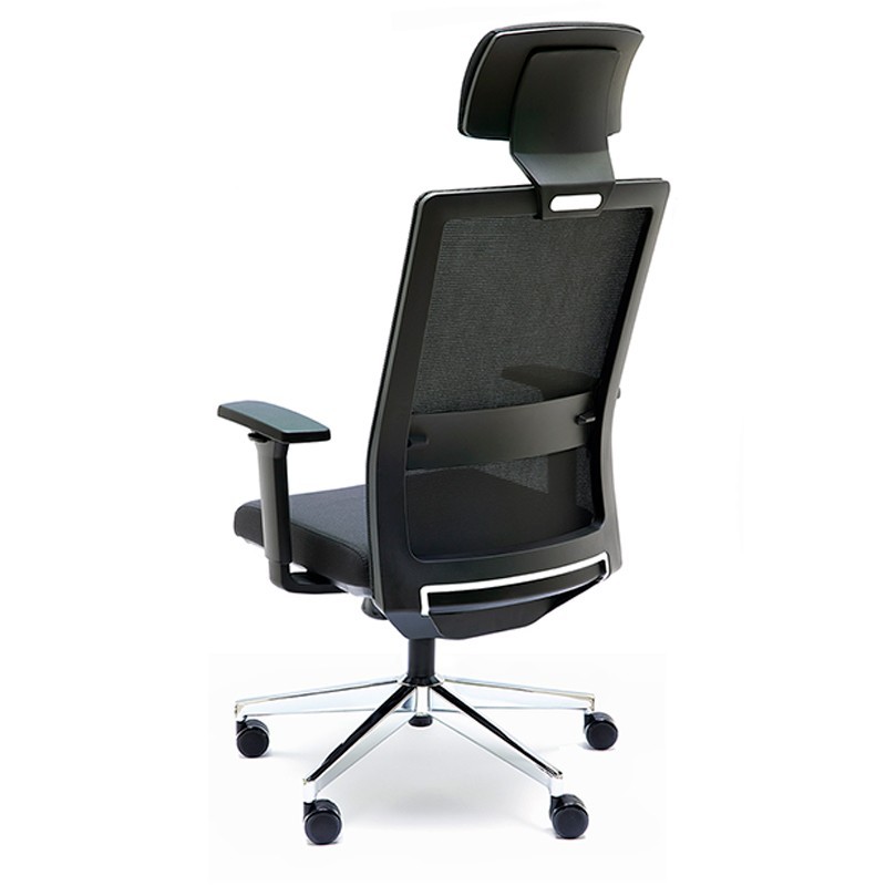 ▷ Silla Ergonómica XXL Niza Negra de Euromof - Oficinas Montiel
