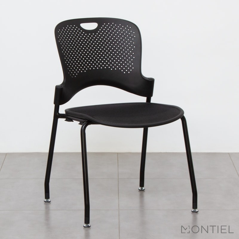 ▷ Silla Confidente Negra Caper de Herman Miller - Muebles Montiel
