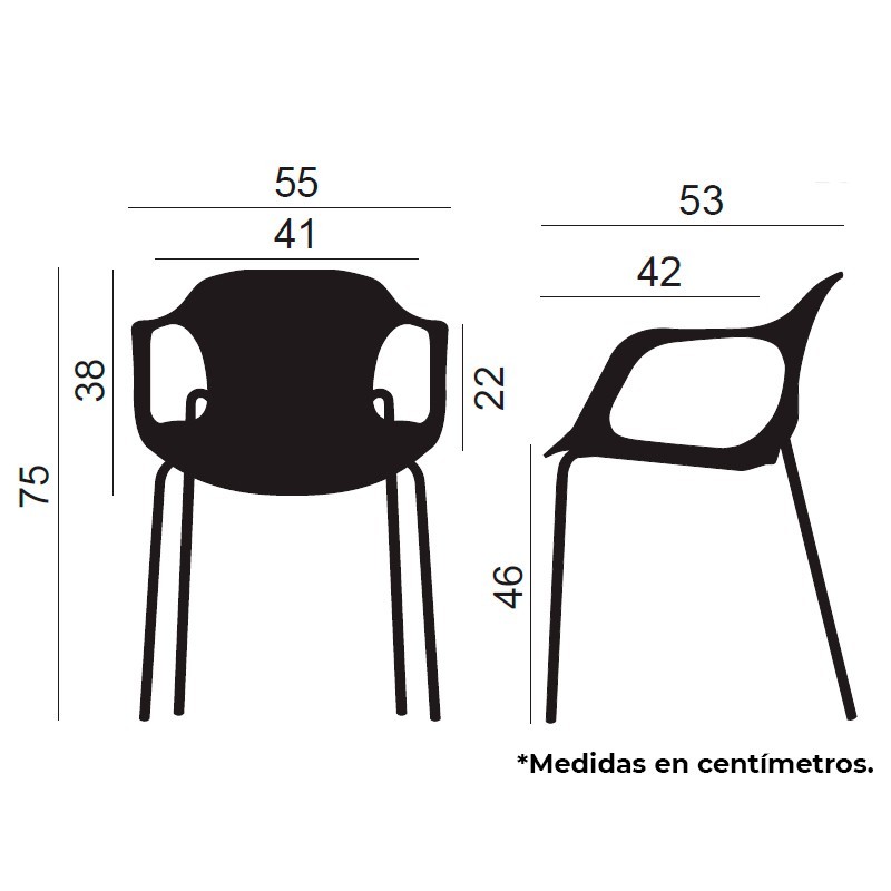 ▷ Silla de Colectividades Bari de Euromof - Oficinas Montiel