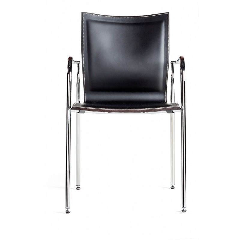 Silla Íkara lacada + piel