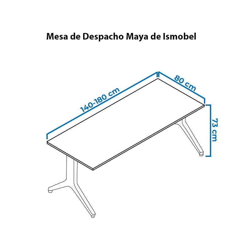 ▷ Mesa de Despacho Maya de Ismobel - Oficinas Montiel