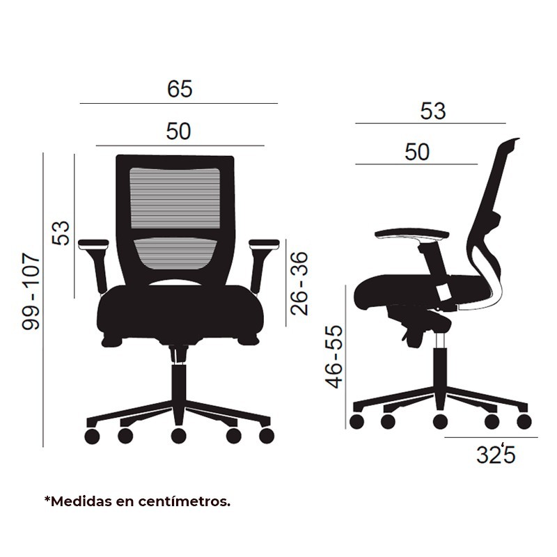 Silla Ergonómica Malta Teletrabajo de Euromof - Montiel