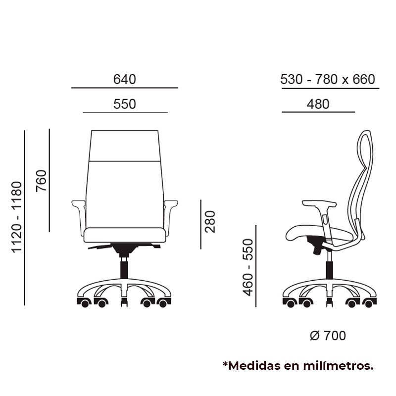 ▷ Sillón de Dirección Moscú de Euromof - Oficinas Montiel