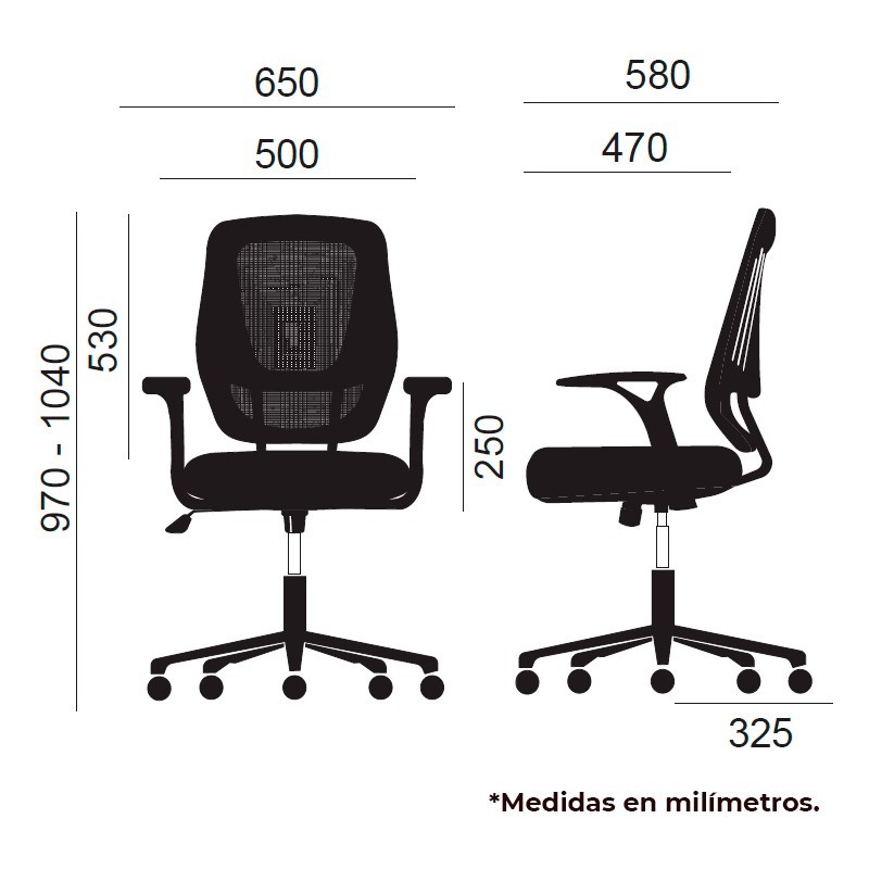 ▷ Silla Giratoria Génova GN de Euromof - Oficinas Montiel