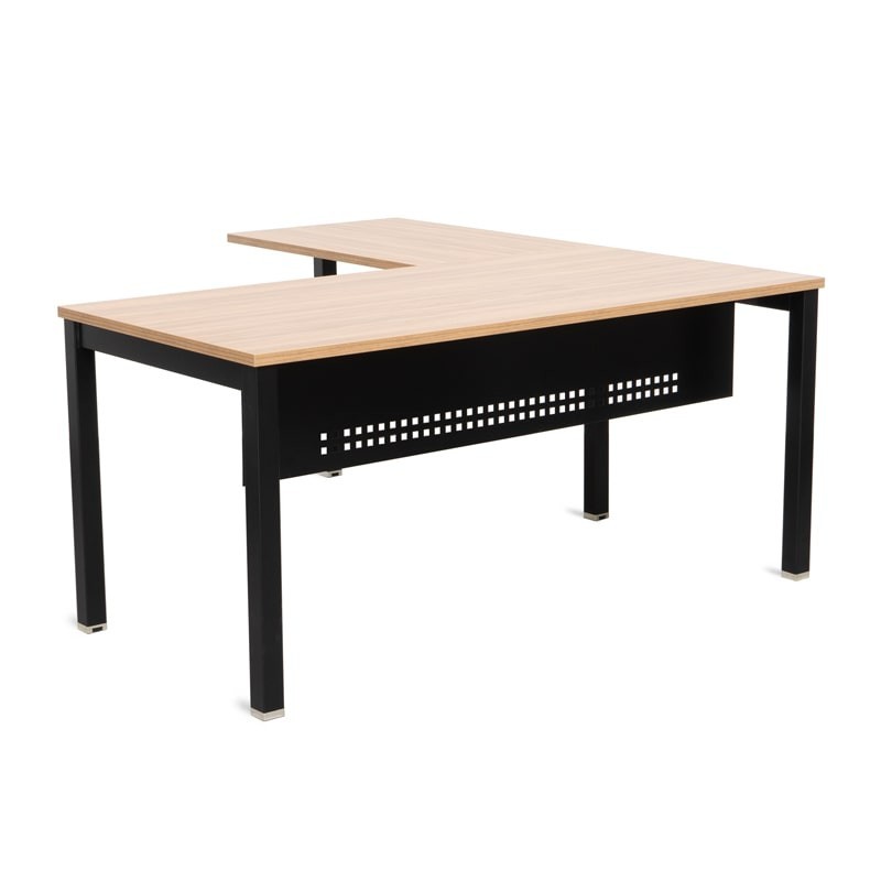 Mesa de Dirección Nogal con Ala Basic de Kunna - Montiel