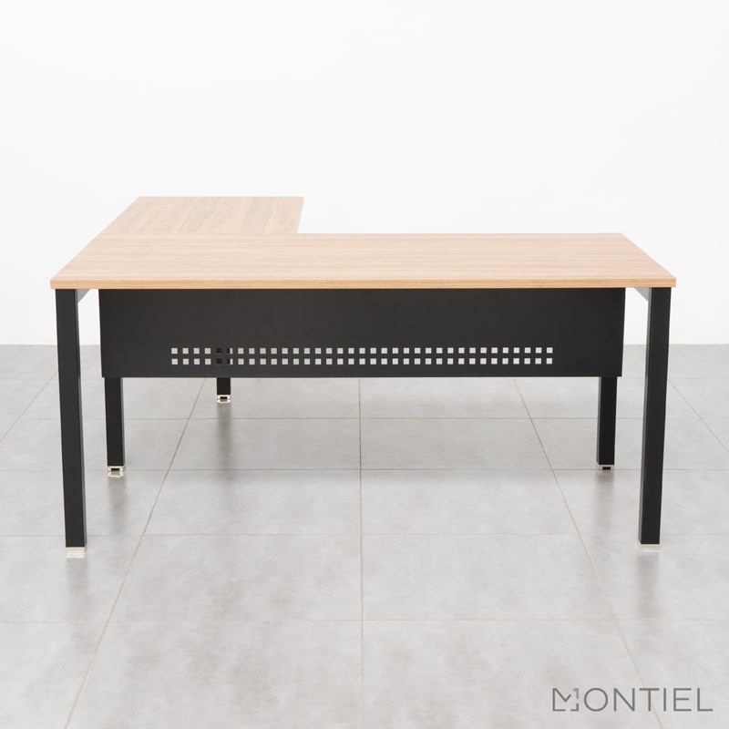 Mesa de Dirección Nogal con Ala Basic de Kunna - Montiel