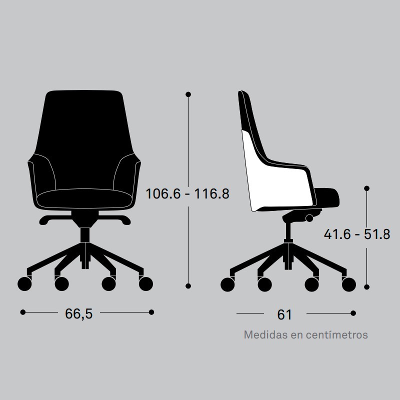 ▷ Sillón de Dirección Cuore de Forma 5 - Montiel