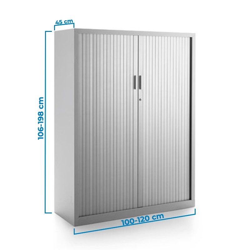 ▷ Armario Metálico Puertas Persiana Forma 5 - Montiel