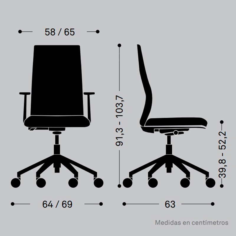 ▷ Silla Oficina Ergonómica Sentis de Forma 5 - Montiel