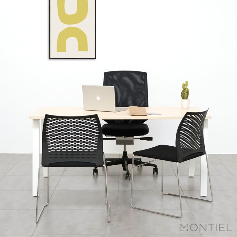 ▷ Silla Confidente Respaldo Malla de Luyando - Montiel