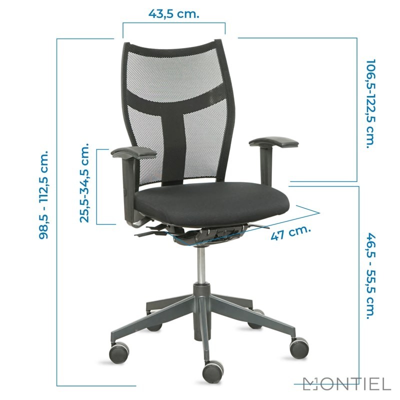 ▷ Silla Ergonómica ZAS de Dynamobel en malla - Montiel