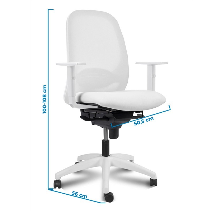 ▷ Silla Blanca Ergonómica Adara de Vincolo - Montiel