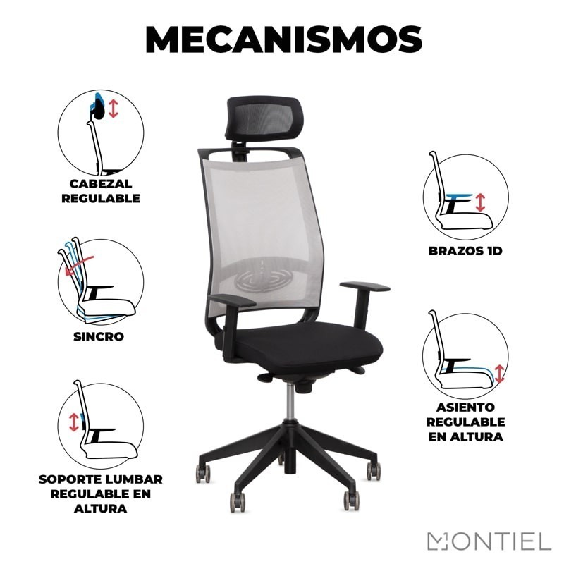 Sillas Ergonómicas de Oficina | Muebles de Oficina Montiel