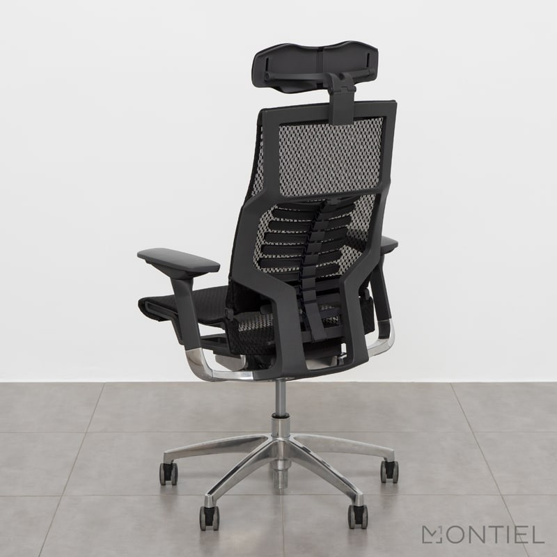 ▷ Silla Ergonómica de Malla Negra Pofit de Herpesa - Montiel