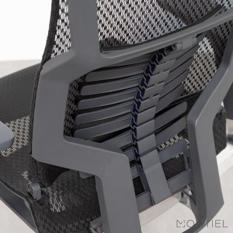▷ Silla Ergonómica de Malla Negra Pofit de Herpesa - Montiel