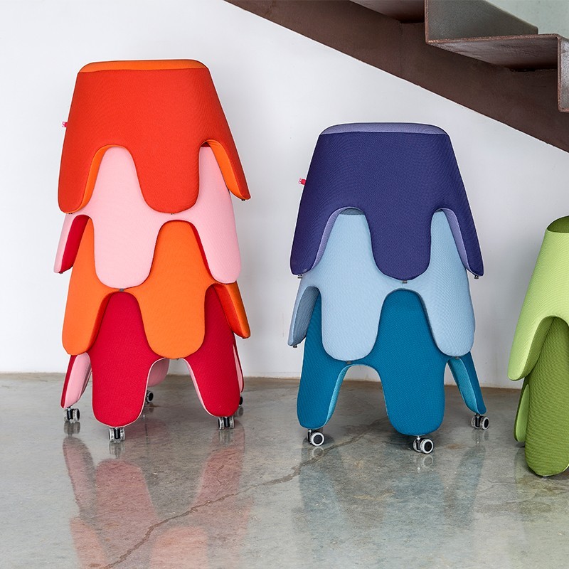 ▷ Puff Medusa Tapizado Bicolor de DileOffice - Montiel