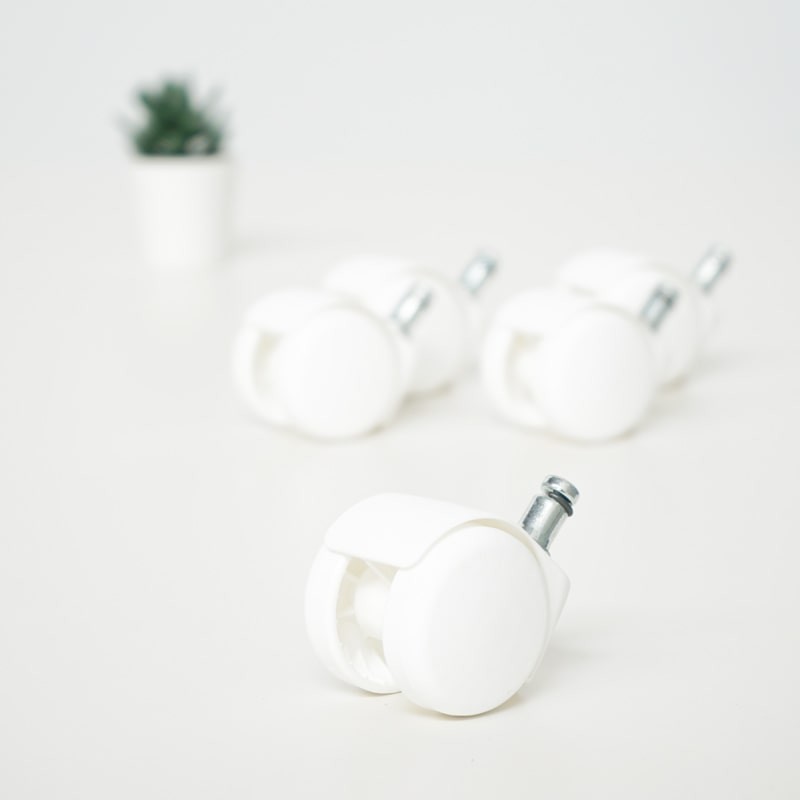 ▷ Juego de Ruedas Blancas para Suelos Blandos - Montiel