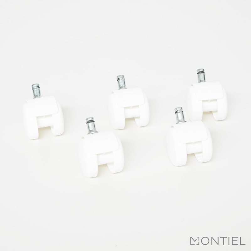 ▷ Juego de Ruedas Blancas para Suelos Blandos - Montiel