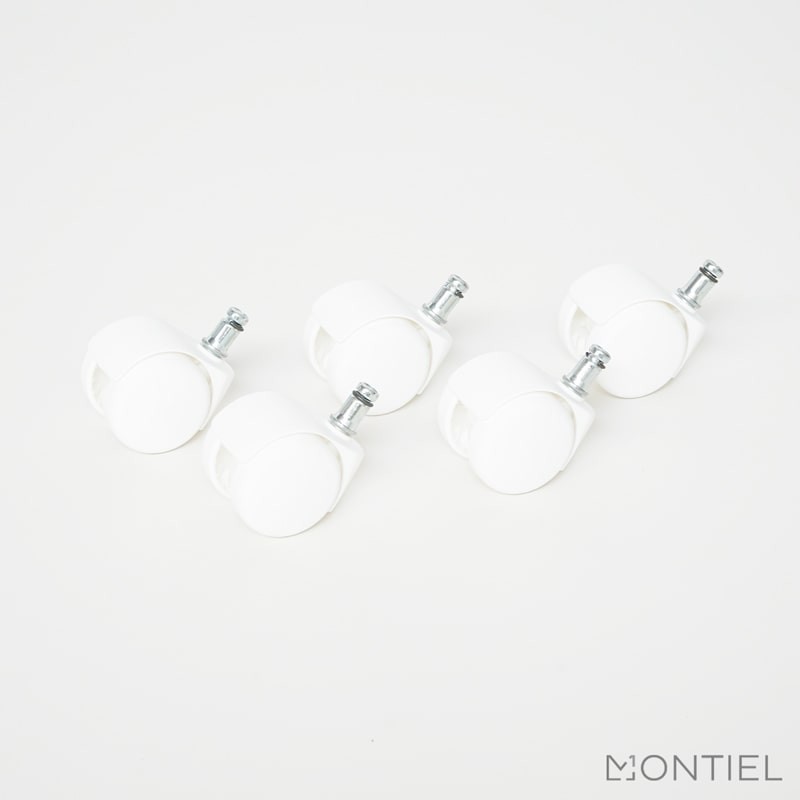 ▷ Juego de Ruedas Blancas para Suelos Blandos - Montiel