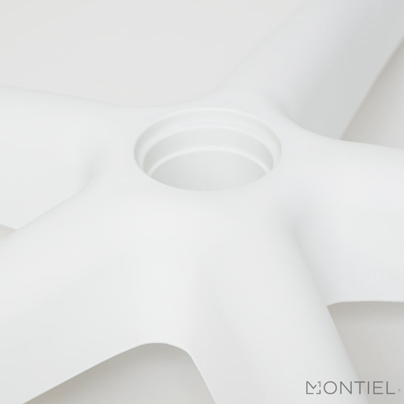 Base Blanca de Poliamida para Sillas Giratorias