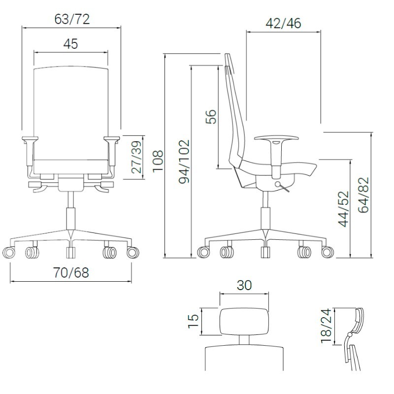 ▷ Silla Ergonómica Flexa de DileOffice Express - Montiel