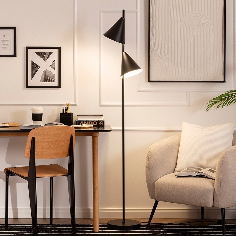 ▷ Lámpara de Pie Nórdica Alta Helen - Montiel