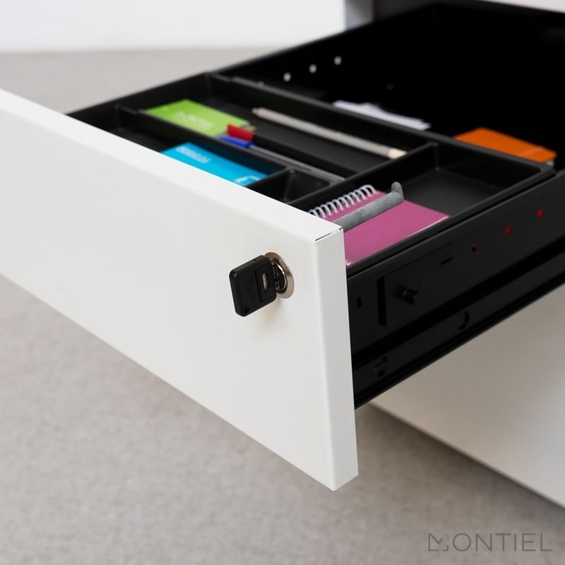 ▷ Cajonera Blanca Metálica Cajón y Archivo de Dynamobel