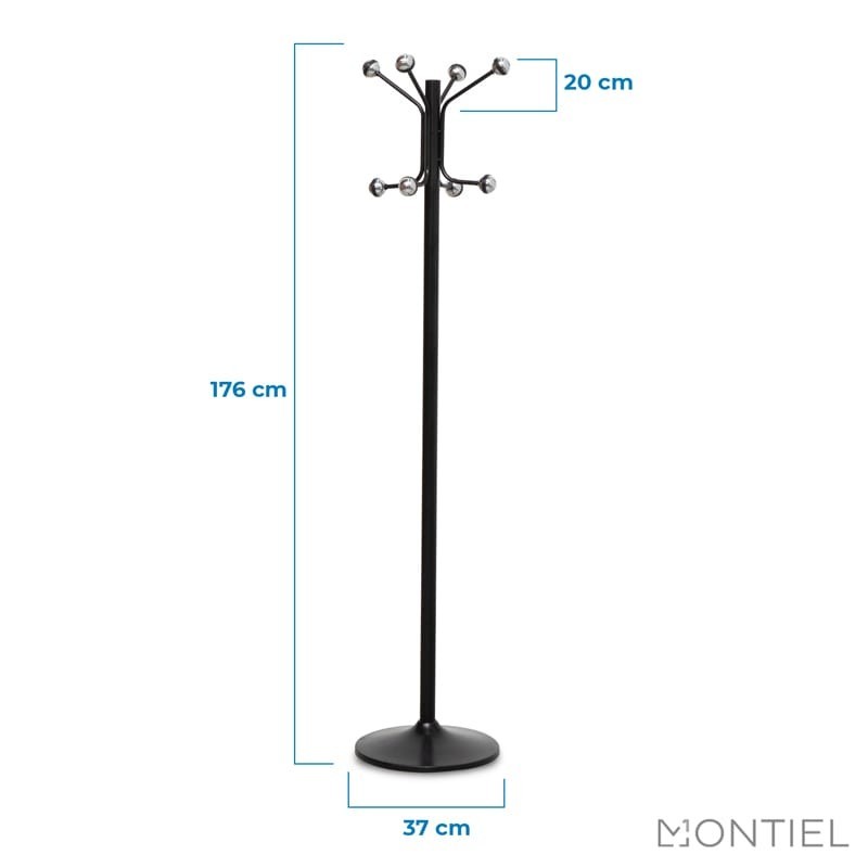 Perchero Metálico de Pie H-12 de Cilindro - Montiel