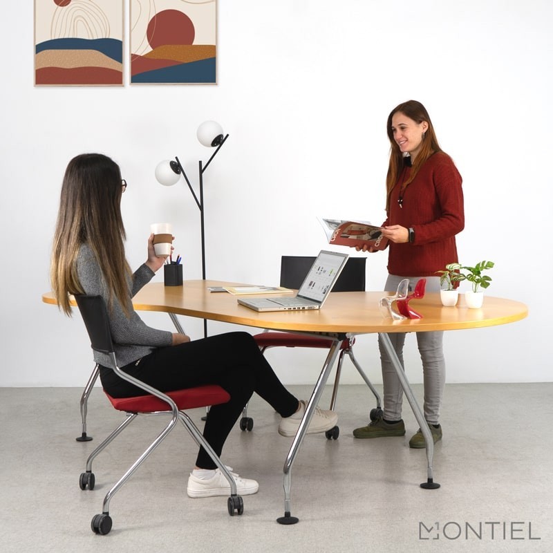 ▷ Pack 2 Sillas Plegables con Ruedas Flip Flap de Sedus - Montiel