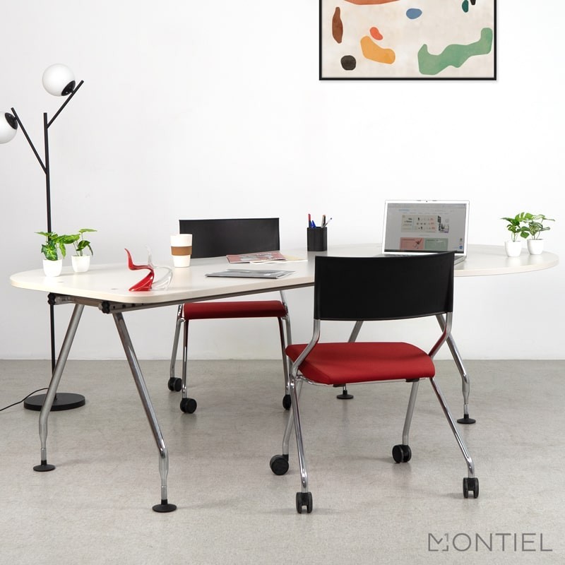 ▷ Pack 2 Sillas Plegables con Ruedas Flip Flap de Sedus - Montiel