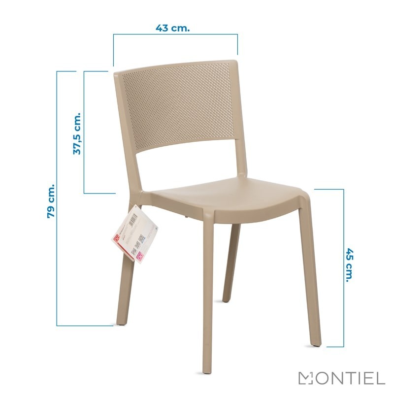 Silla Confidente Oficina de Diseño Spot Beige de District Design