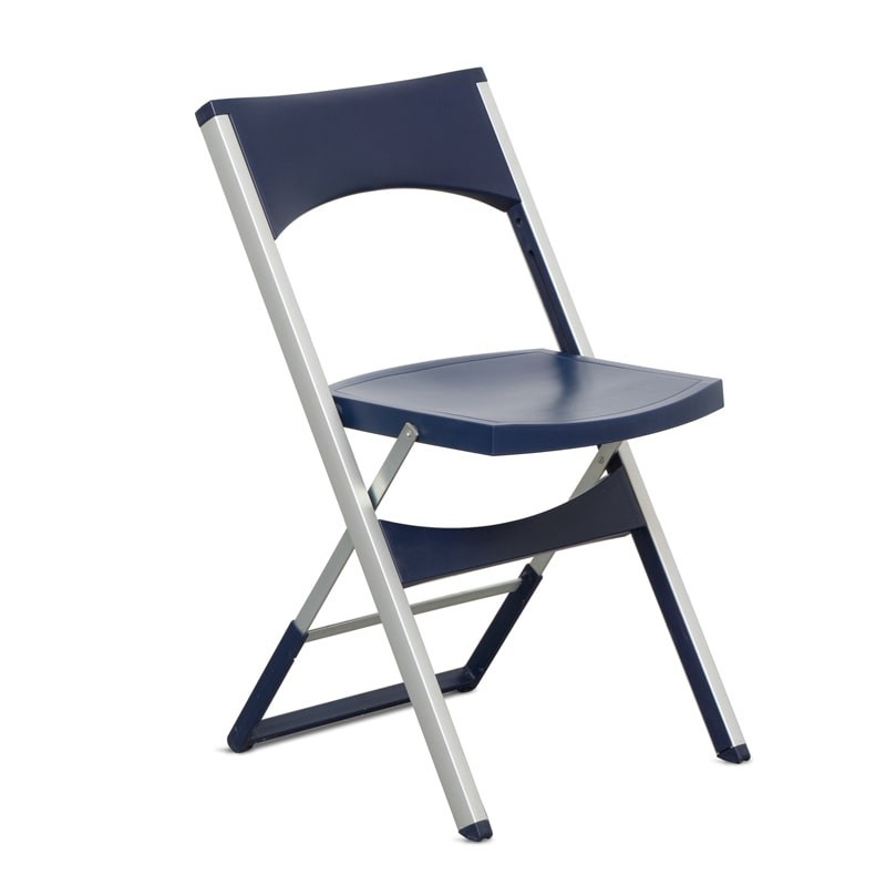 Silla Oficina Plegable Azul Compact de Leber - OUTLET
