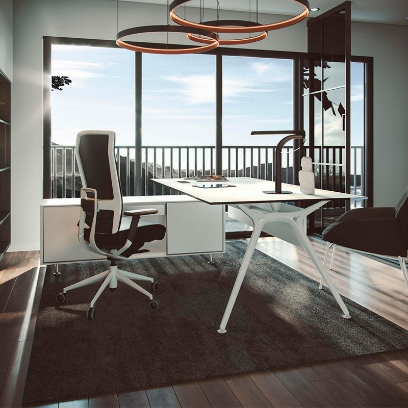 Mesa de Dirección con apoyo en Block ARKITEK | Montiel