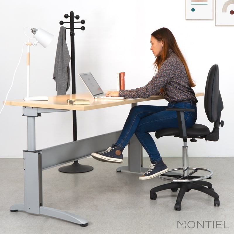 ▷ Taburete con Respaldo y Ruedas Frank de Kunna - Montiel