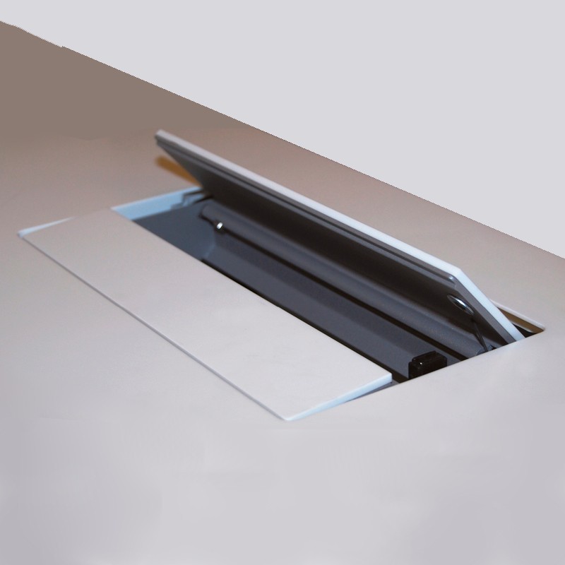 ▷ Pasacables Rectangular 4 enchufes Schuko Conference - Montiel