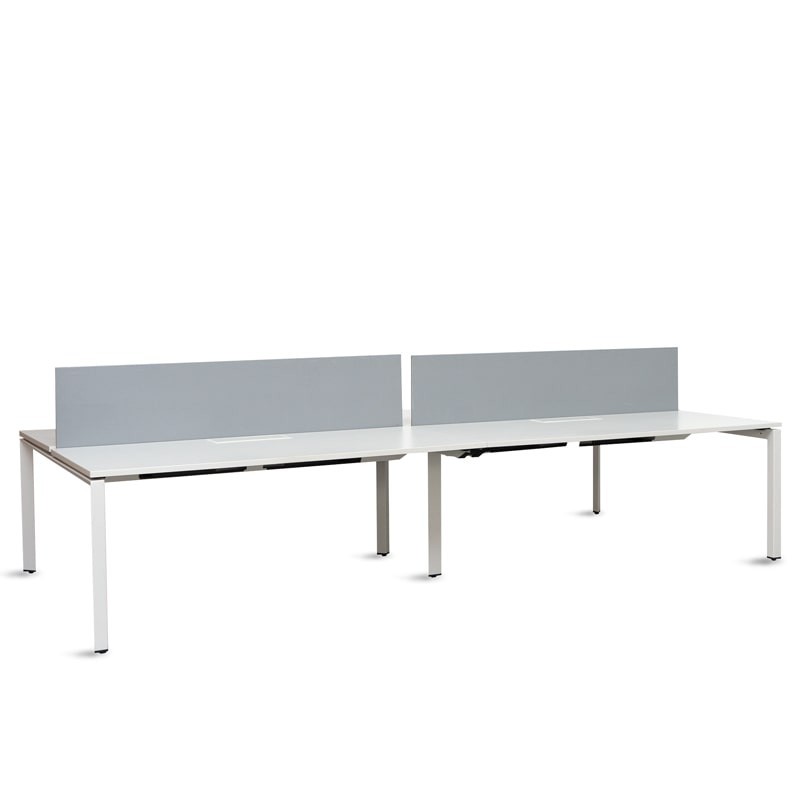 ▷ Mesa Multipuesto Blanca de 2 o 4 personas de Steelcase