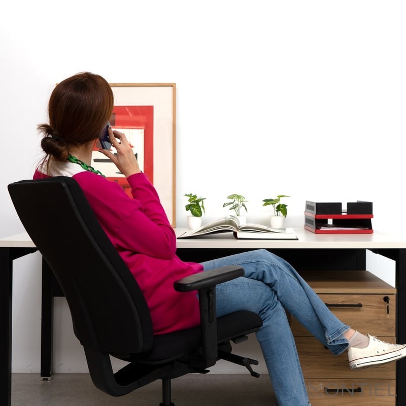 ▷ Silla Ergonómica Negra Nova de Gil Estévez - Montiel