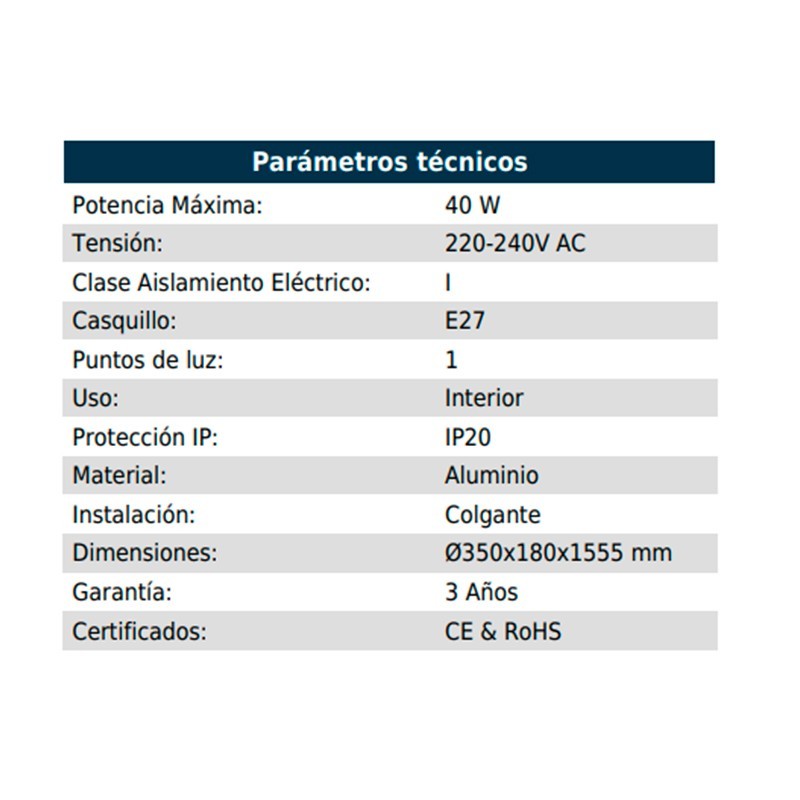 Lámpara de Techo Gris GreyBell - Montiel