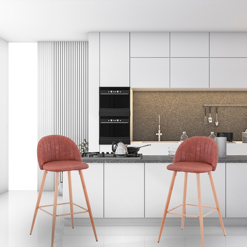 Taburete con Respaldo estilo Vintage - Oficinas Montiel