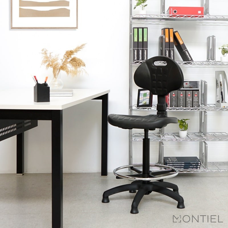 taburete respaldo ergonómico regulable en altura