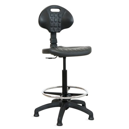 taburete alto respaldo ergonómico