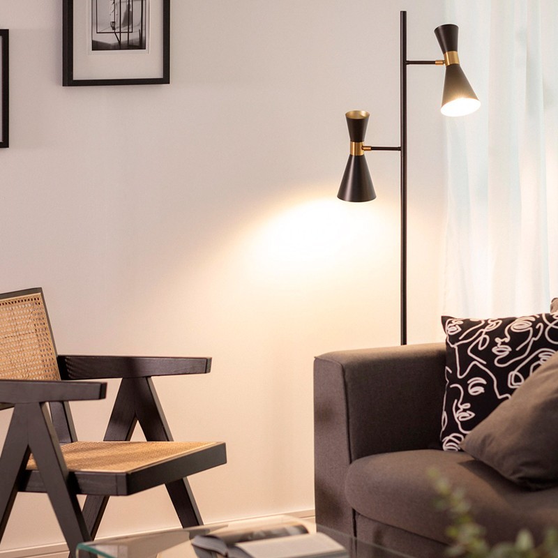 Lámpara de Pie Negra Williams - Montiel