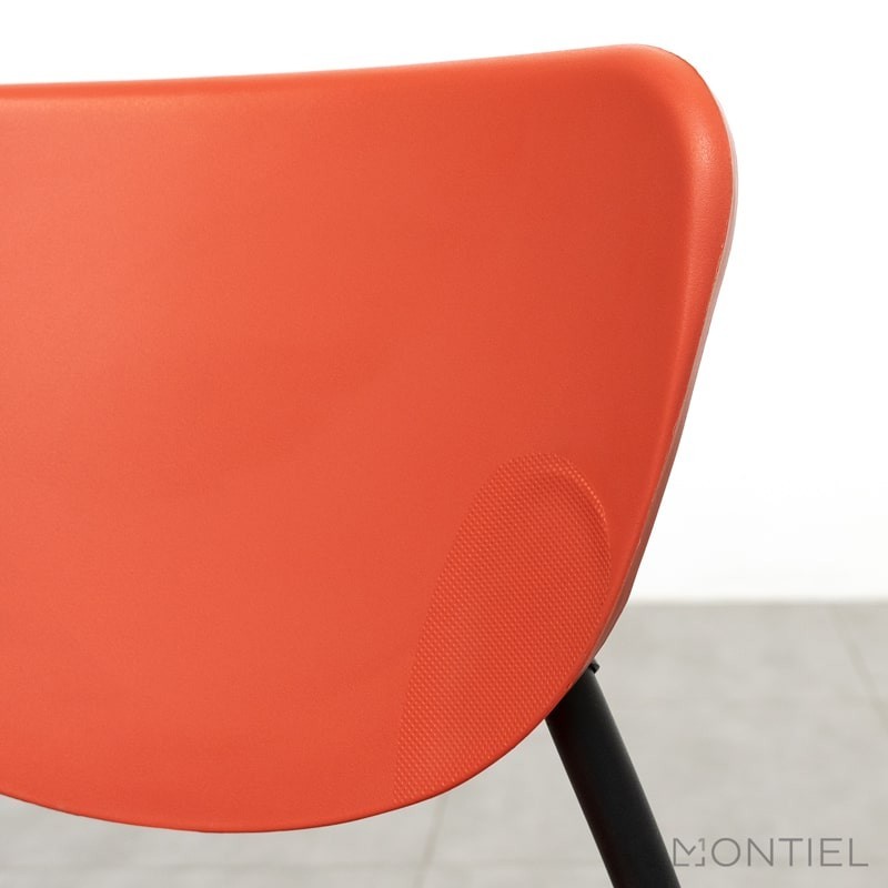 Silla Oficina Confidente de Plástico Roja de Montiel