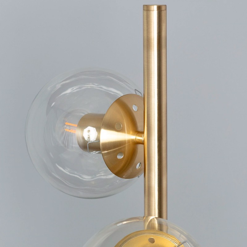 Lámpara de Suelo Dorada Goldwing Salones y Despachos - Montiel