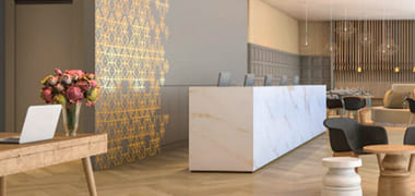 Medidas de un mueble de recepción